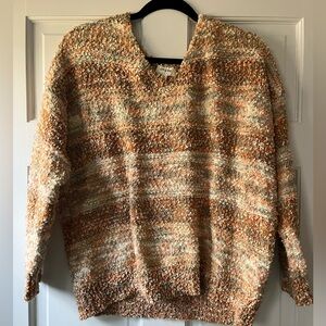 Umgee Textured Knit Sweater in Earth Tones
